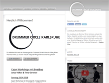 Tablet Screenshot of drummercircle.com